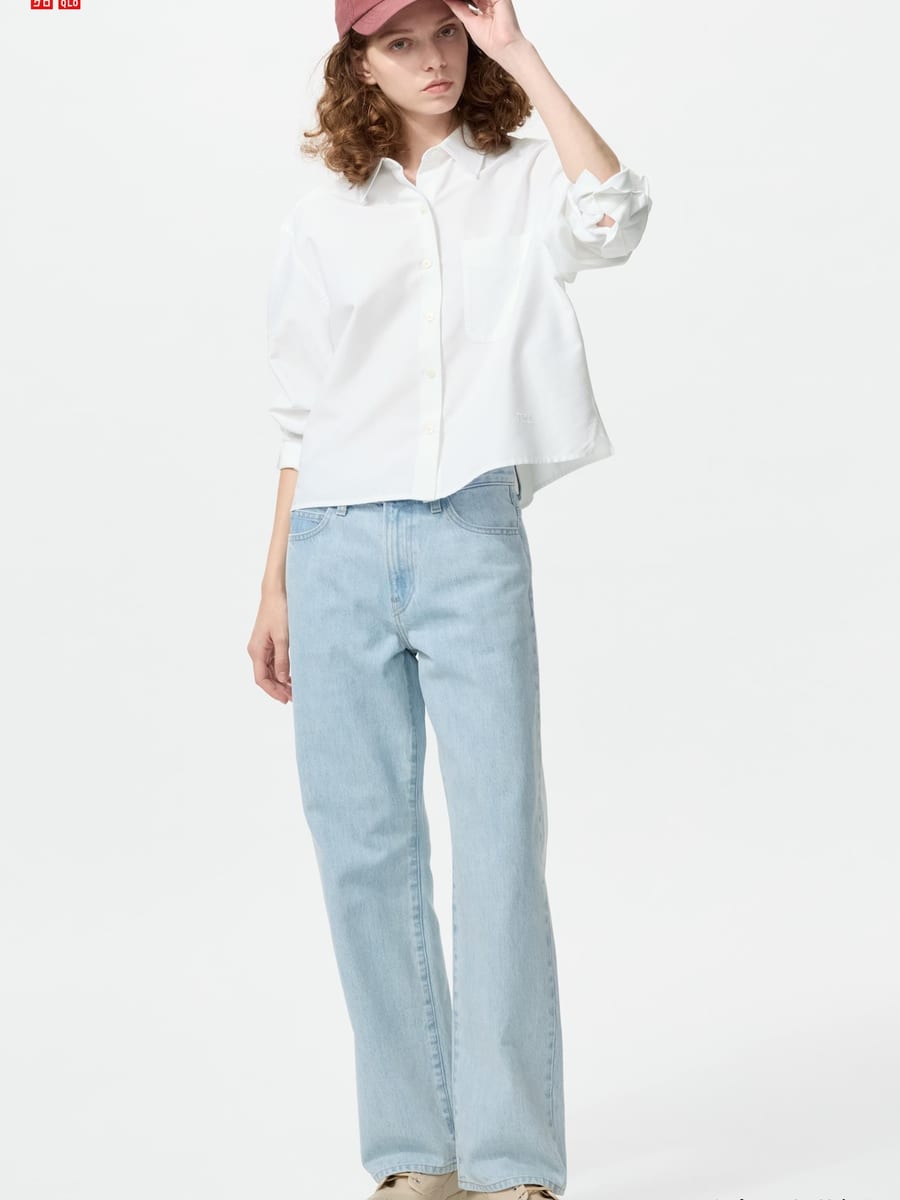 High-Rise Straight Jean — model front