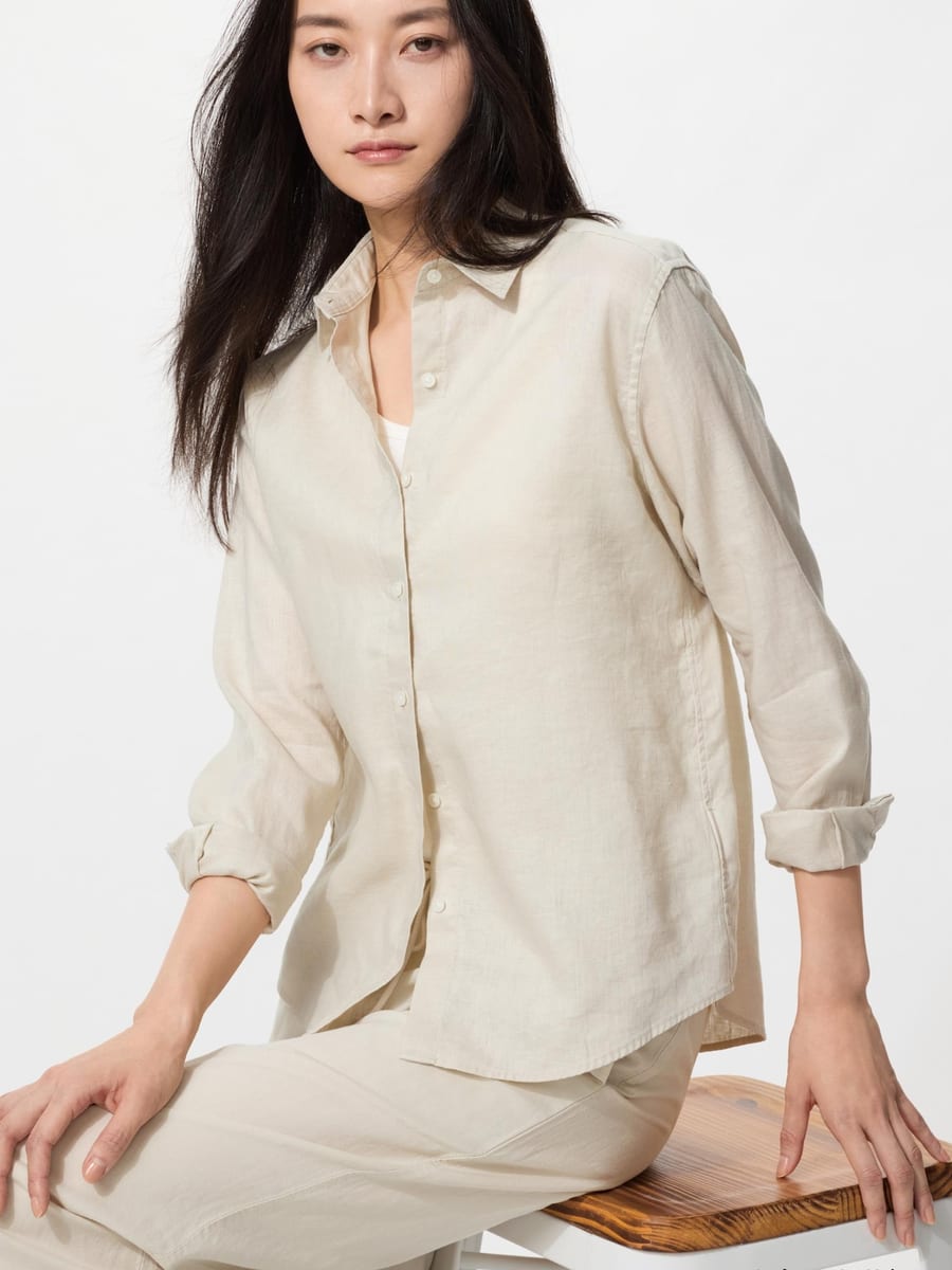 Poplin Oversized Shirt — model front