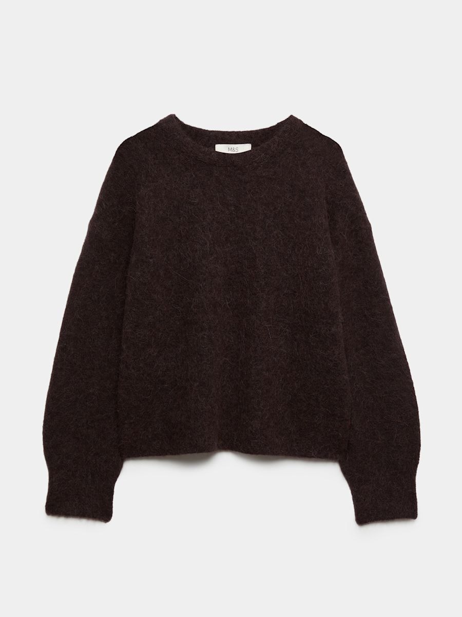 Boxy Merino Crew — alternate pose