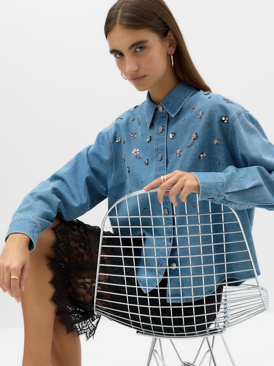 Poplin Oversized Shirt — alternate pose