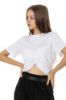 Picture of 070375 RUCHED CROPPED COTTON CORSET T- SHIRT