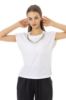 Picture of 070462 JERSEY JEWEL NECK TOP