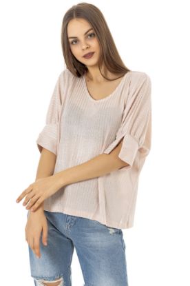 Picture of 39827 V-NECK T-SHIRT WITH SHOULDER DETAILED