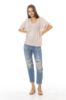 Picture of 39827 V-NECK T-SHIRT WITH SHOULDER DETAILED