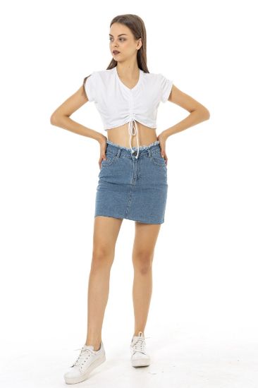 Picture of 270005 MINI JEAN SKIRT (KEEP IT COOL)
