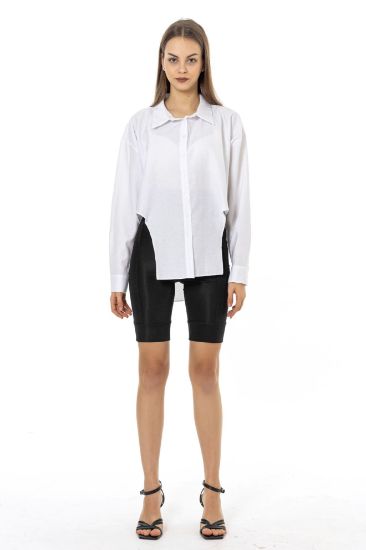 Picture of 070438 OVERSIZED CROPPED COTTON SHIRT